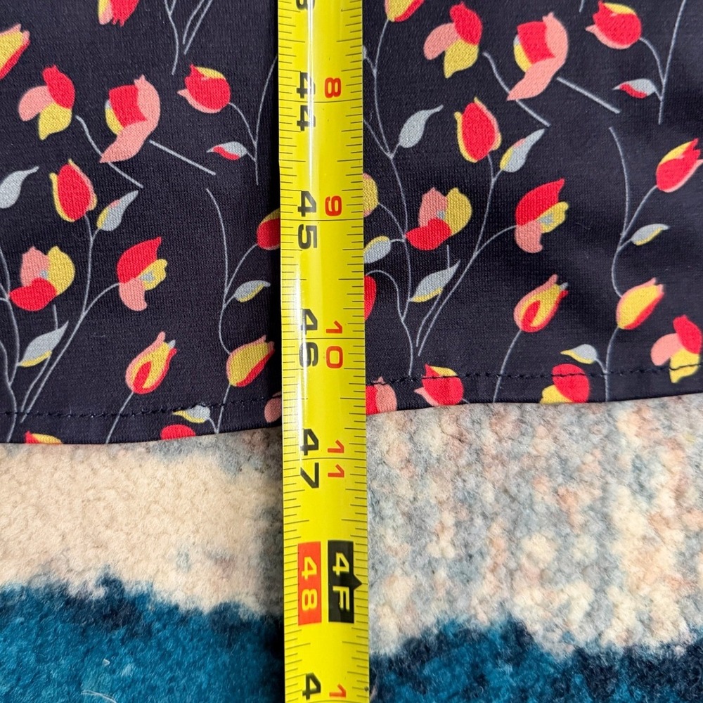 Anthropologie Hutch Floral Kiera Wrap Dress Maxi V-Neck Flutter Sleeve XL Tulips - Picture 10 of 16